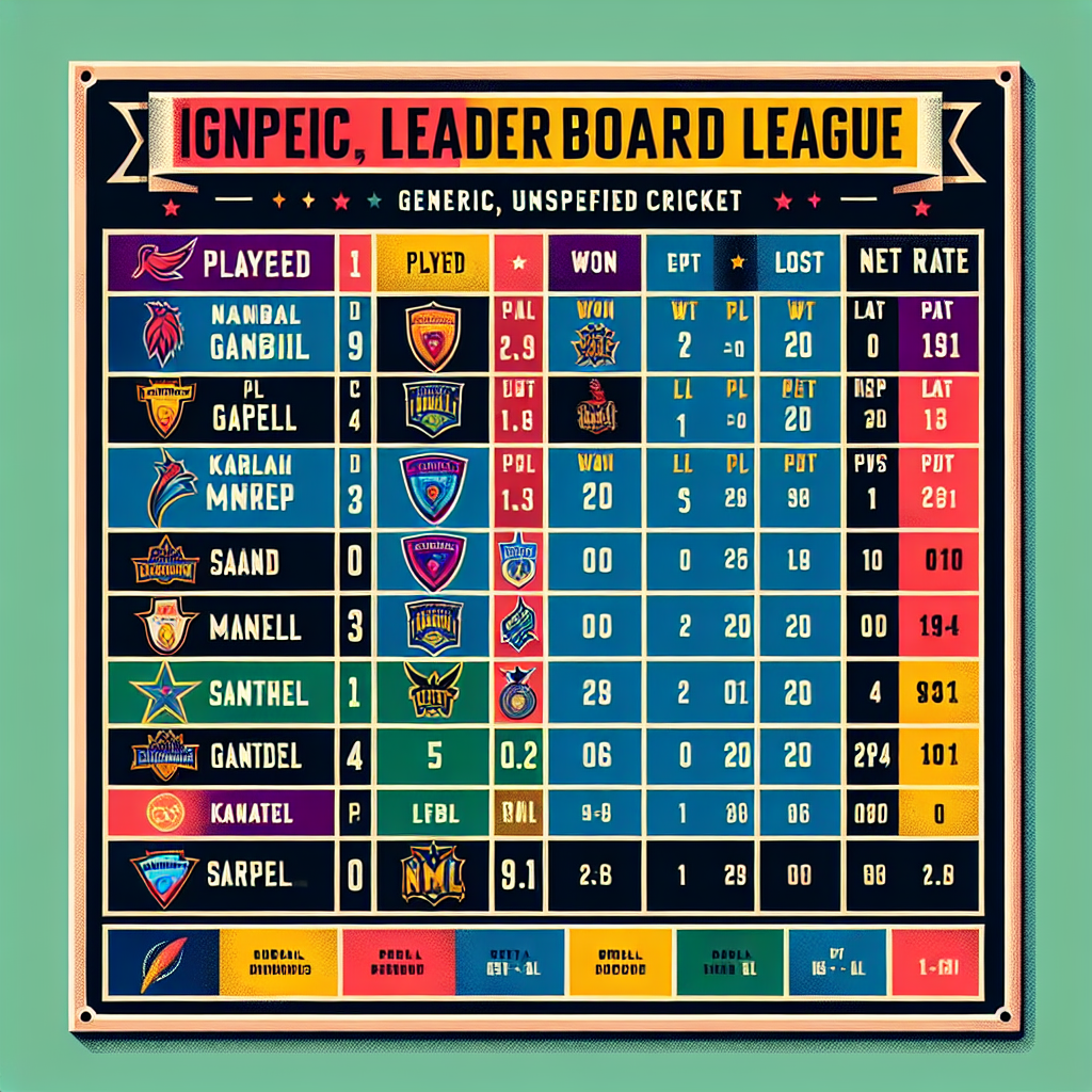 ipl rank board