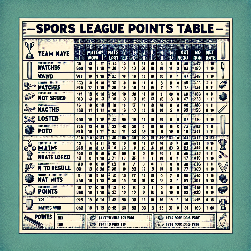 ipl table point list